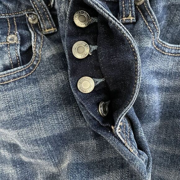 AMERICAN EAGLE Jeans Womens 2 Vintage Hi-Rise Skinny Distressed Button-Fly AEO - Picture 5 of 8